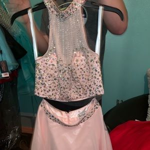 Two piece homecoming dress